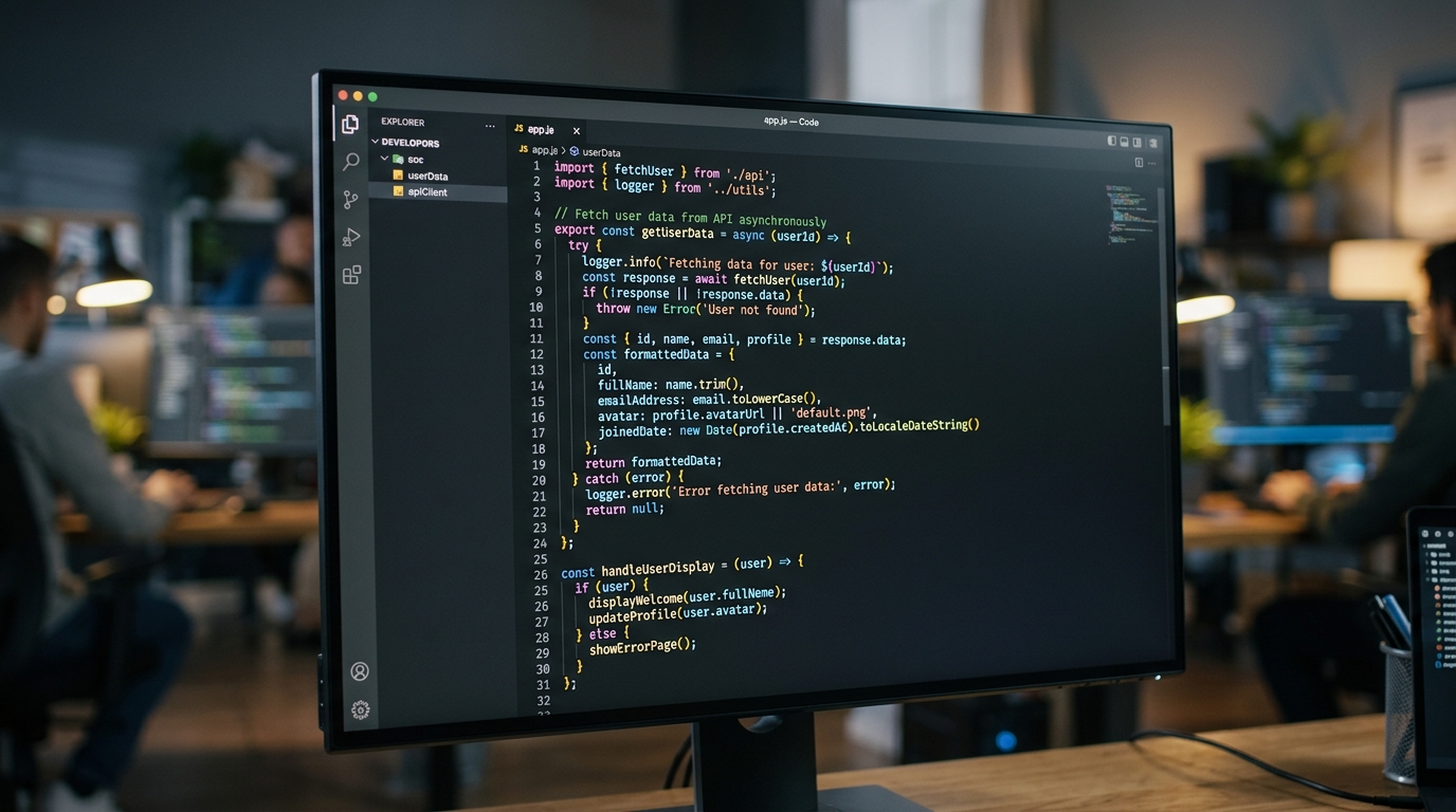 Industry standard IDE code editor